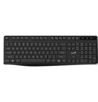 Tastierë pa tela Genius KB-7200 Copilot, 2.4 GHz, layout CZ SK, e zezë