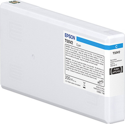 Kasetë boje Epson T55V2 Cyan, 200ml, për SC-P5300