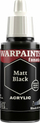 Ngjyrë akrilike The Army Painter Warpaints Fanatic Matt, 18ml, e zezë
