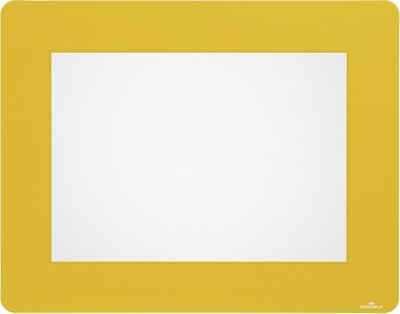 Kornizë dyshemeje Durable Removable A4 Floor Frame, format A4, vetëngjitëse, e verdhë