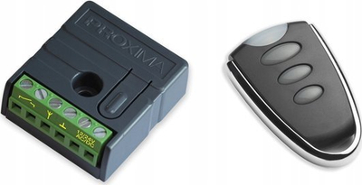 Set kontrolli porte HomeLink EU HomeCar Set 3, 3 receiver-a, telekomandë me 3 kanale, gri