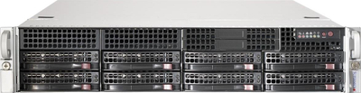 Kuti serveri Supermicro SuperChassis CSE-825TQC-R802LPB, 2U, 8x 3.5", me furnizim energjie 800W, ngjyrë argjend