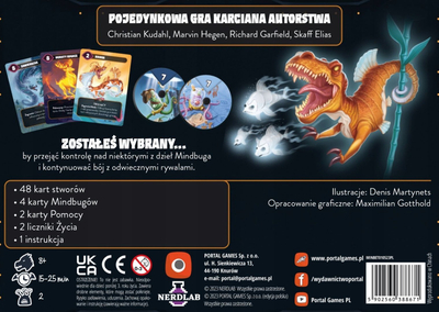 Lojë me letra Portal Games Mindbug Beyond Eternity, zgjerim, për 2 lojtarë, me shumë ngjyra