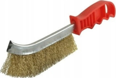 Furçë teli për pastrim SILVER Brass, me dorezë plastike të rehatshme