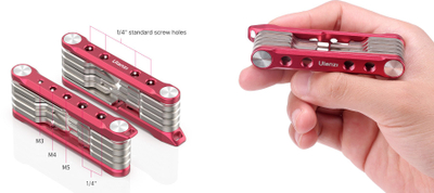 Multitool Ulanzi CM029, 9 me 1, çelik inox e alumin, ngjyrë argjendi