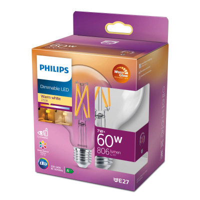 Llambë LED Philips 871951432395700, E27, 6W 60W ekuivalente, dritë e bardhë e ngrohtë