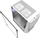 Kasë Darkflash DK150 RGB, e bardhë, Midi Tower
