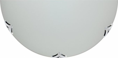 Plafonierë tavani Modern Glass Semi Flush, 30cm, xham i mat, krom