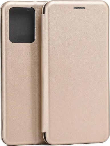 Kllëf libri Beline Case Book Magnetic për Realme C35, me magnet, me xhepa për karta, ngjyrë gold