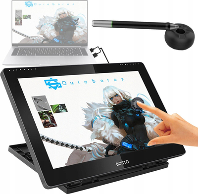Tablet grafik Bosto BT-16HDT, ekran 15.6" Full HD, penë pa bateri, i zi