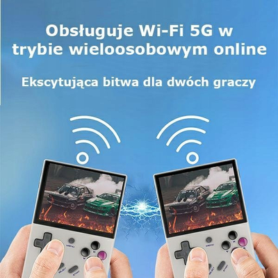 Konzolë portabël Anbernic RG35XX Plus, ekran 3.5", 64GB, gri