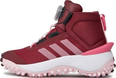 Këpucë jashtë për goca Adidas Fortatrail Boa K, me system BOA, të kuqe me rozë, nr 39 1/3