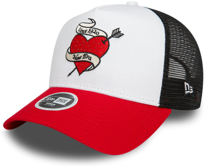 Kapele New Era Womens Rhinestone Red A Frame Trucker, snapback, e kuqe