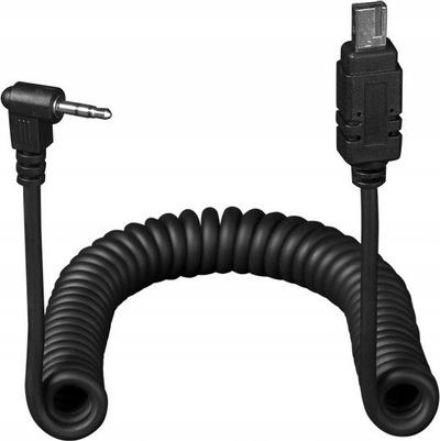 Kabllo lidhëse SYRP 3N Link, për kamera Nikon, spiral, e zezë