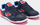 Atlete futsalli për kalamaj Joma Top Flex 2243 IN Jr, për indoor, me shollë gome, blu navy me të kuqe