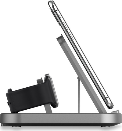 Karikues wireless Veho DS-7 Qi, 10W, USB Type-C, ngjyrë argjendi