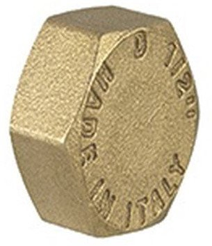 Kapak fundor për tub TDM Brass End Cup 107, 3/8", bronx