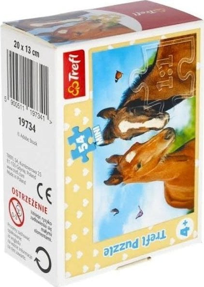 Puzzle Trefl Cute Animals, 54 copa, 20 x 13 cm, shumngjyrësh