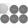 Disk abraziv rrjetë GEKO 225mm, Velcro, P80, gri