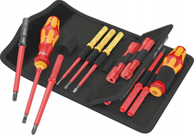 Set kaçavidash izoluese Wera Kraftform Kompakt VDE 18 Universal 2, 18 pjesë, deri 1000V, shumëngjyrësh