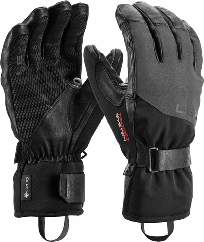 Dorëza skish Leki Pegas Pro 3D, GORE-TEX, Primaloft Gold, të zeza gri, 85