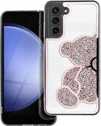 Mbrotëse telefoni Teddy Bear për Samsung S20 FE / S20 FE 5G, PU TPU, rozë