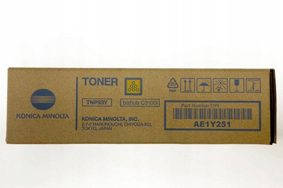 Toner Konica Minolta TNP93Y, i verdhë, për Bizhub C3100i