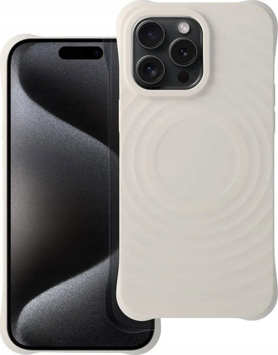 Këllëf telefoni Zephyr Mag, silikon, MagSafe, për iPhone 15 Plus, i bardhë