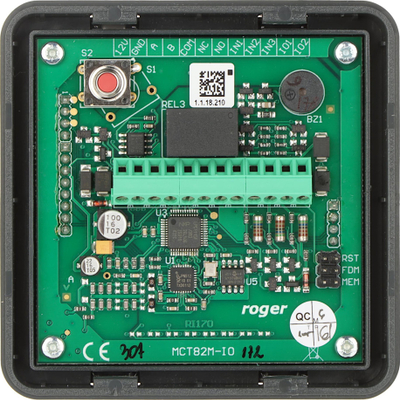 Lexues afërsie me tastierë Roger MCT82M IO, 13.56MHz, për ambiente të brendshme, gri