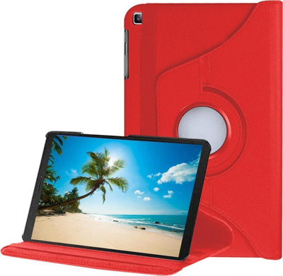 Kapak rrotullues për tablet Samsung Galaxy Tab A7 Lite, 360°, me bazë mbajtëse, i kuq
