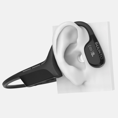 Kufje sportive Suunto Wing, bone conduction, 10 orë bateri, të zeza