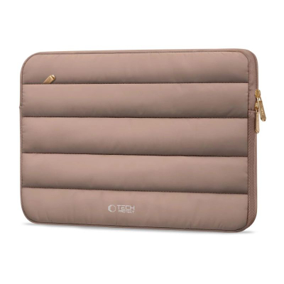 Këllëf laptopi Tech-Protect Fluffy, 13-14", ngjyrë kaf e hapur walnut