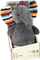 Lambë nate muzikore LeanToys Roly Poly Elephant, 190x100 mm, gri