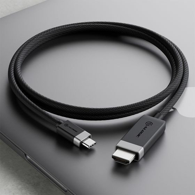 Kabllo video ALOGIC FUCHD2, USB Type C me HDMI, 2m, 4K 60Hz, gri