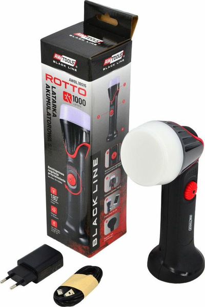 Llambë Awtools Black Line Workshop, Led 1000LM AWBL18015