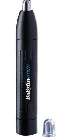Trimmer për hundë dhe veshë BaByliss Men E650E, kokë rrotulluese, i zi
