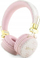 Kufje pa tela Guess GUBH704GEMP, Bluetooth, IPX4, rozë