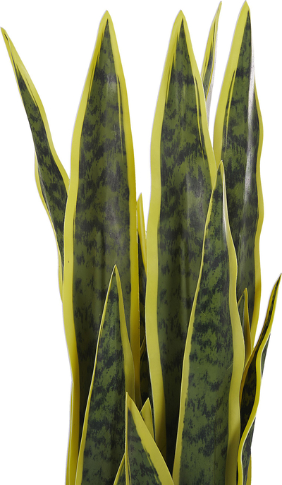 Bimë artificiale dekorative Snake Plant, 63 cm, me vazo, e gjelbër