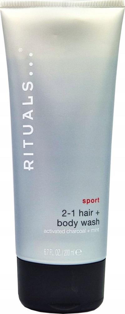 Xhel flokësh dhe trupi Rituals The Ritual of Samurai Sport, 2 në 1, 200ml, gri