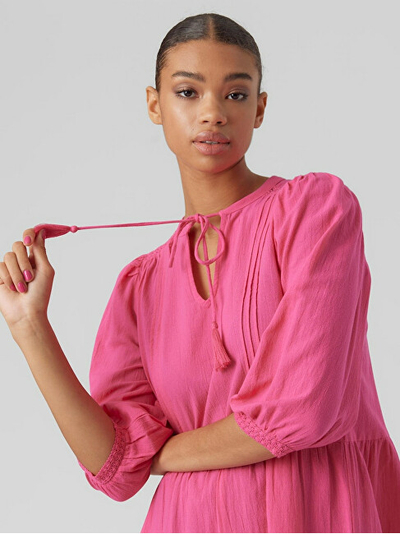 Fustan VERO MODA VMPRETTY Regular Fit, rozë