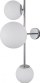 Aplike muri Netlighting Vailante, 3 llamba, E27 dhe E14, krom
