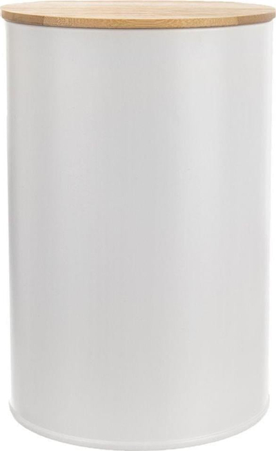 Enë metalike kuzhine Orion Whiteline, 800 ml, kapak bambuje, e bardhë