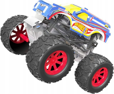 Set ndërtimi Hot Wheels Monster Trucks Maker Kitz 4x4, mekanizëm pull back, shumëngjyrësh
