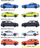 Сет играчки Mercedes AMG Giftpack, 5 автомобили die cast, колекционерски, повеќебоен