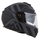 Helmetë moto Cassida Modulo 2.1 Profile Vision, integral modular, i zi mat gri reflektues