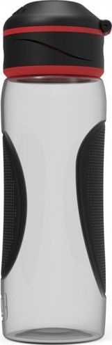 Shishe sportive Quokka Splash, 730 ml, Tritan, transparente me kapak të zi