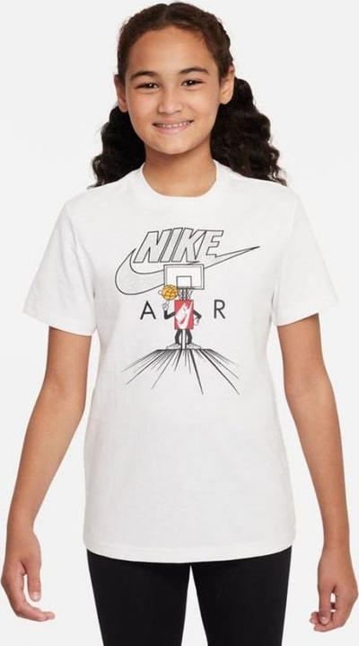 Bluzë Nike Sportswear Jr DX9527-100, për fëmijë, e bardhë