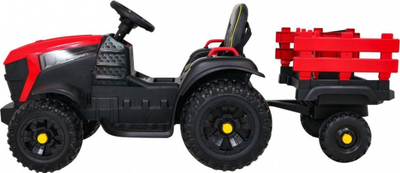 Traktor elektrik Ramiz Titanium Z, 12V, me rimorkio, i kuq