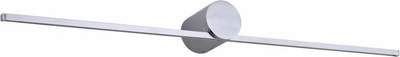 Aplik muri LED Modern Slim L, IP44, dritë e ngrohtë, krom