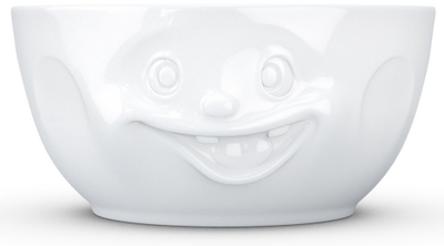 Tas me shërbim TASSEN White Silly Smile Bowl, prej porcelani, e bardhë